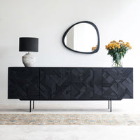 Teak Sideboard | Graphic 4 Doors