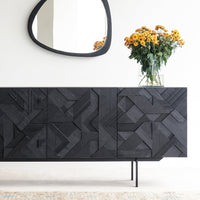 Teak Sideboard | Graphic 4 Doors