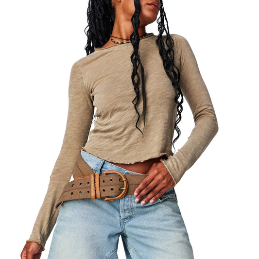 Be My Baby Long Sleeve in Tropical Nut - Madison's Niche
