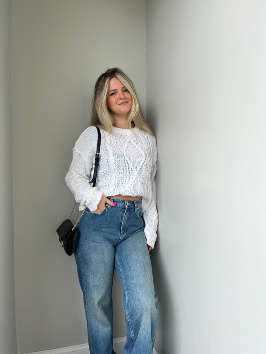 Daya Crop Sweater - Madison's Niche