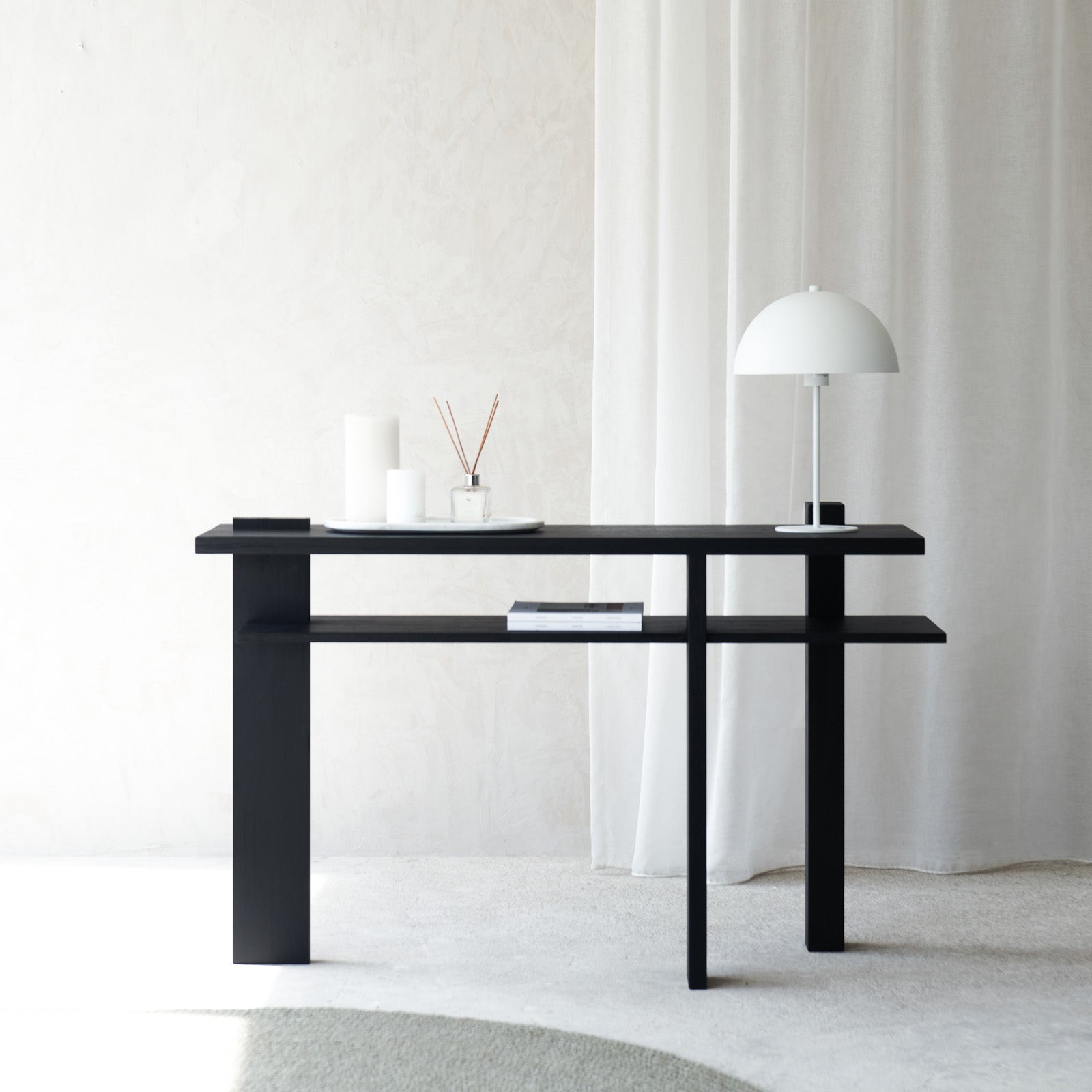 Ethnicraft abstract TV console in black - Originals Furniture SIngapore