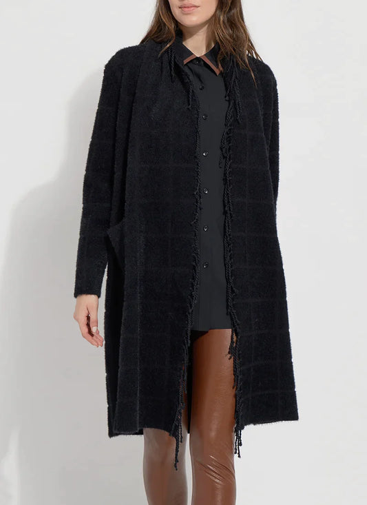 Alice Fringe Sweater Coat - Madison's Niche 