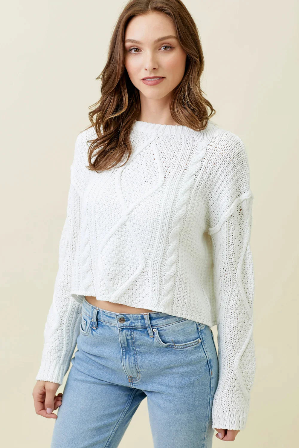 Daya Crop Sweater - Madison's Niche 