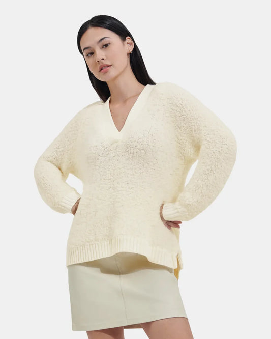 Deeann Cloudfluff V-Neck Sweater - Madison's Niche