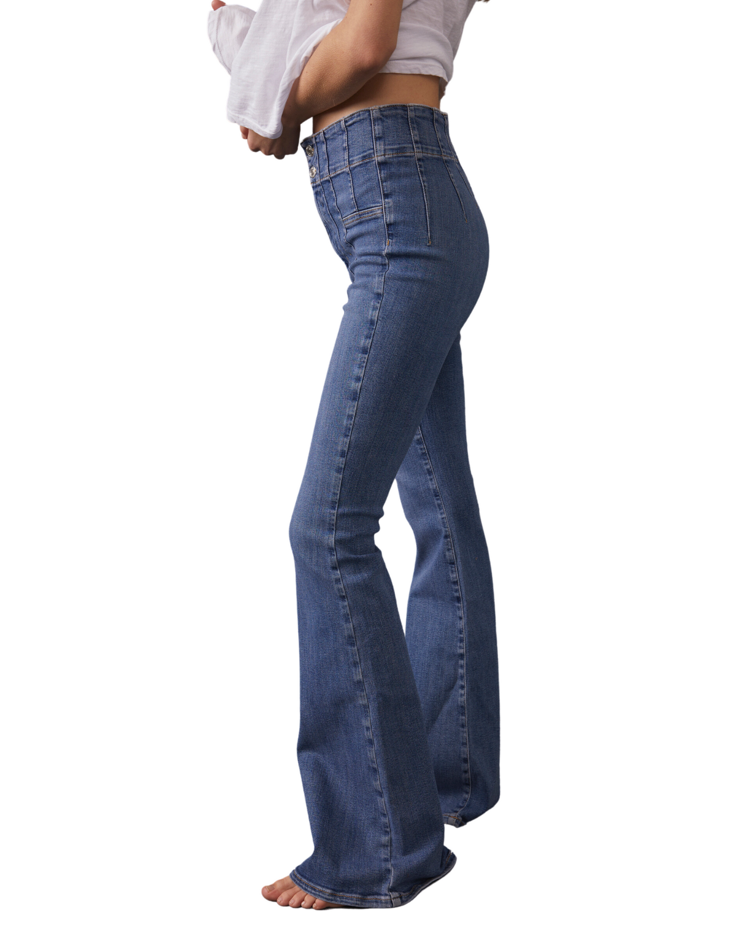 Jayde Flare Jeans in Sunburst Blue - Madison's Niche 