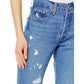 501 Skinny Jean in Medium Indigo Destructed - Madison's Niche 