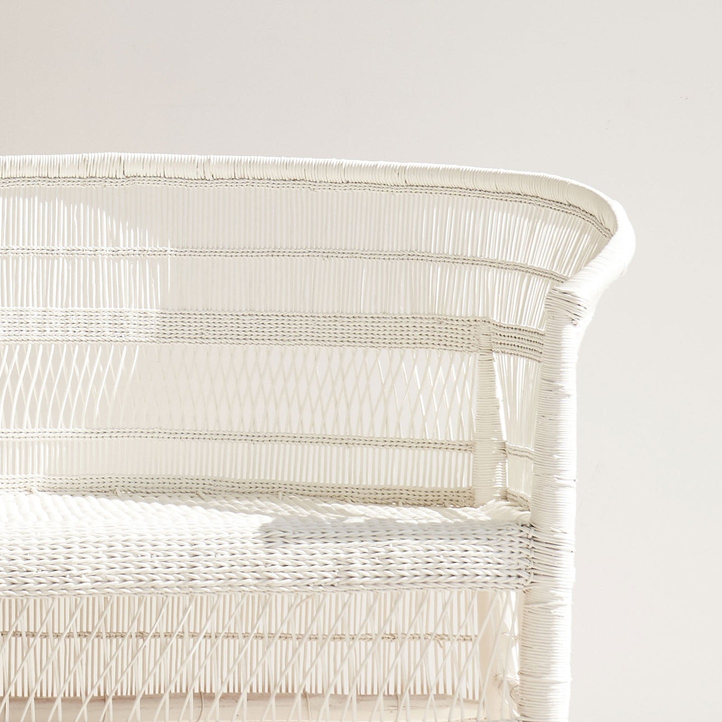 African Malawi 2 Seater Chair White Tribal Unique Vintage Furniture from Originals Furniture Singapore