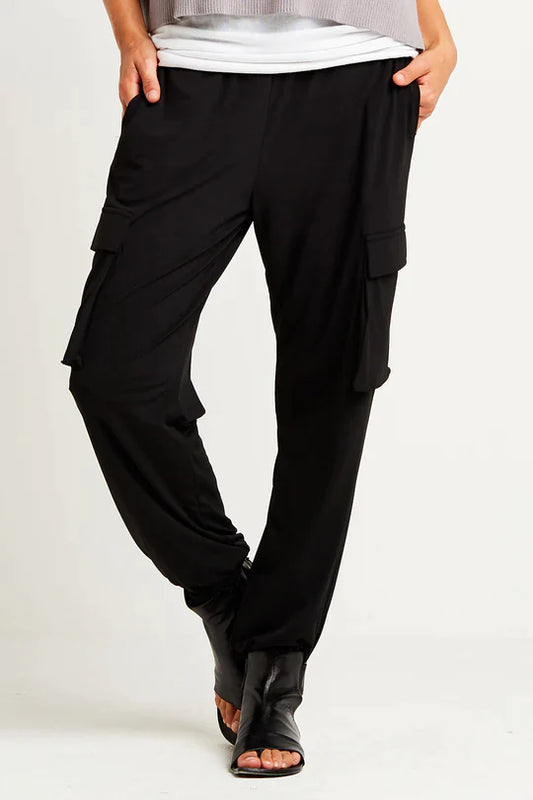 Matte Jersey Cargo Easy Pants - Madison's Niche 