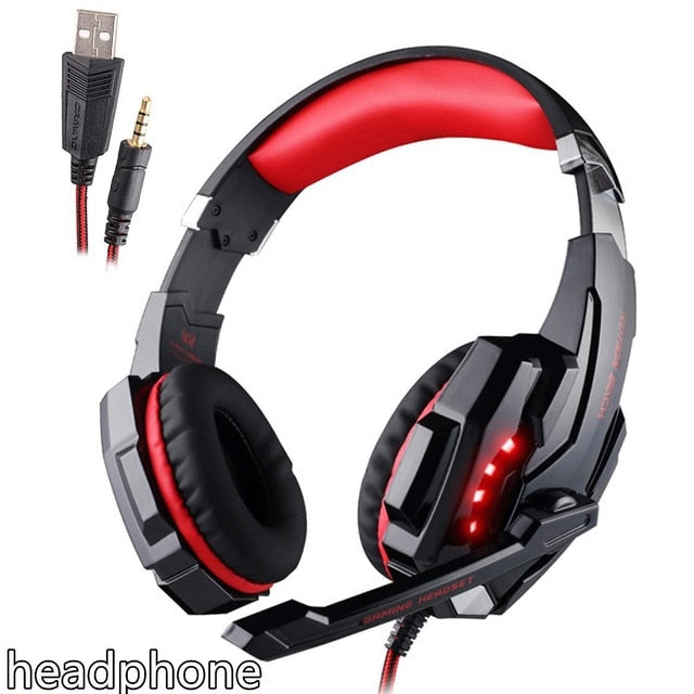 Gaming Headphones Deep Bass Stereo with LED light