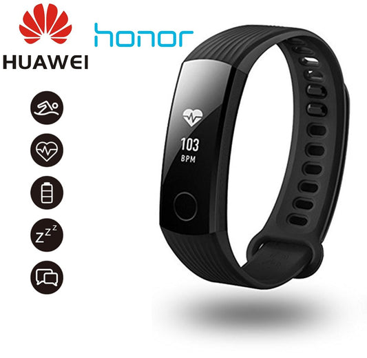 New Original Huawei Honor Band 3 Smart Wristband Swimmable 5ATM OLED Screen Touchpad Continual Heart Rate Monitor Push Message