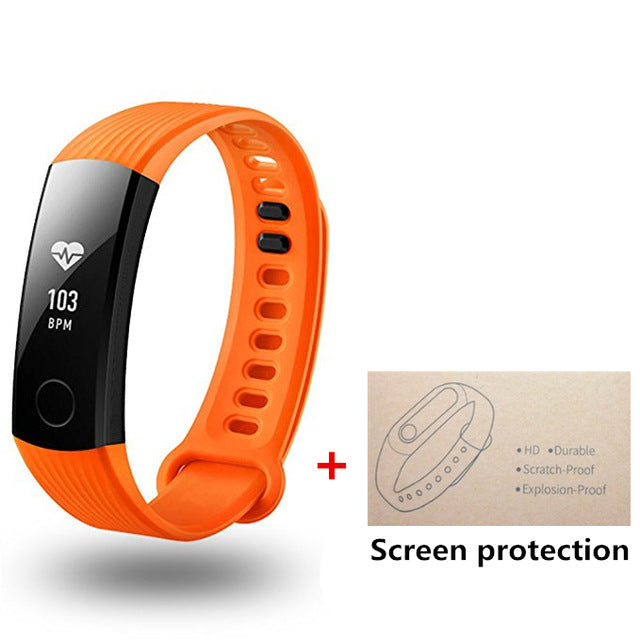 New Original Huawei Honor Band 3 Smart Wristband Swimmable 5ATM OLED Screen Touchpad Continual Heart Rate Monitor Push Message