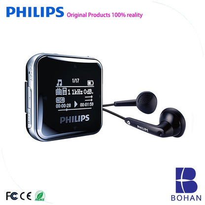 Philips Music MP3 Player 8GB Sports Clip