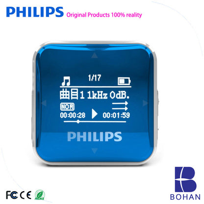 Philips Music MP3 Player 8GB Sports Clip