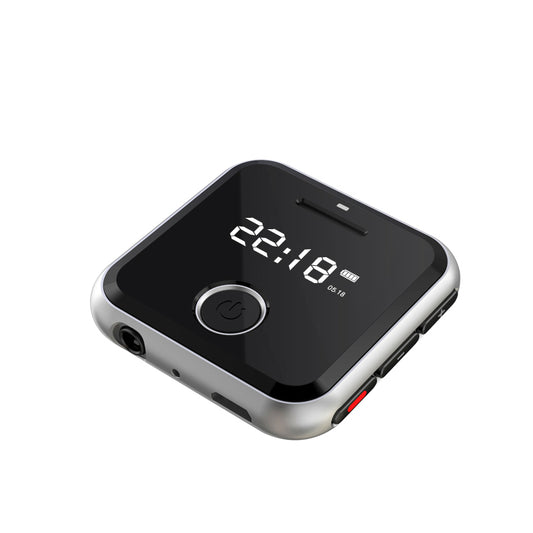 HBNKH R300 Portable Metal Clip Sports Mini MP3 HiFi Music Player 8G 0.91 inches WAV Voice Recorder FM Radio Can Play 30 Hours
