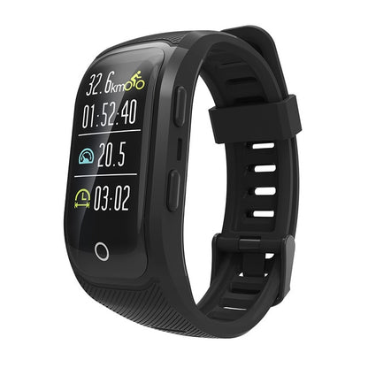 DoubleX S908S Color Screen IP68 Waterproof Swimming GPS Smart Bracelet Wristband Multi Sports Mode Heart Rate Monitor Smartband