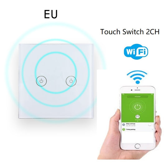 Smart Remote Wall Switch Touch Waterproof WIFI